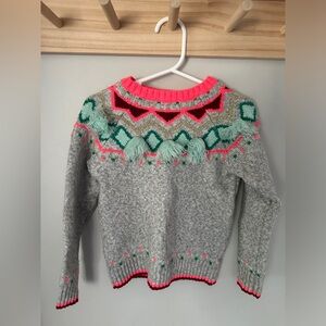 Cat & Jack Kids Fair Isle Crewneck Long Sleeve Pullover Sweater